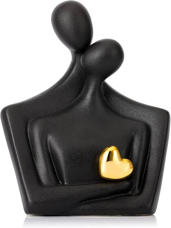 Parstaty Dekor, Keramiskt Material, Hjärtfyllt Design,En