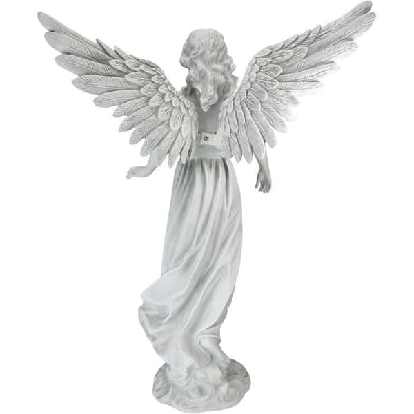 Staty - Design Toscano - Tålamodets ängel - Resin - Bruten vit - 40,5 x 15 x 54,5 cm