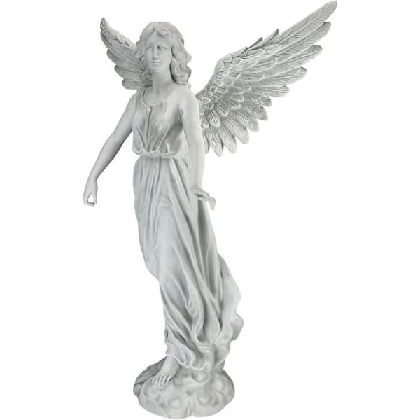 Staty - Design Toscano - Tålamodets ängel - Resin - Bruten vit - 40,5 x 15 x 54,5 cm
