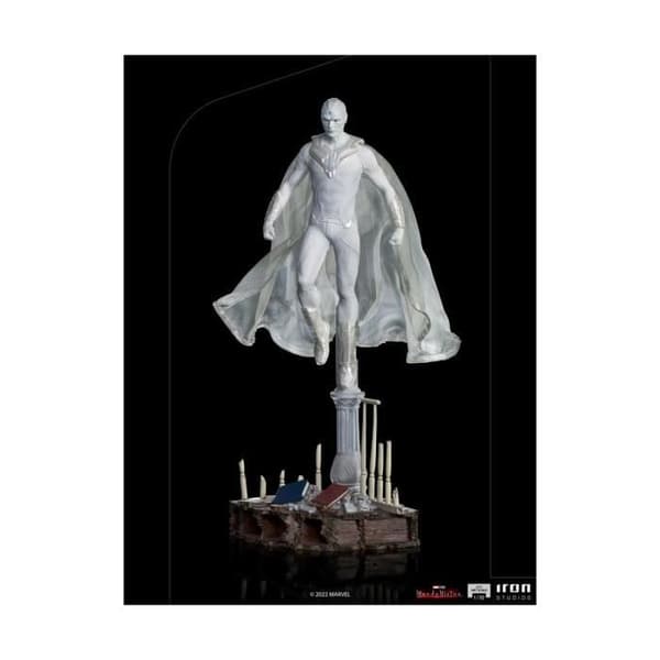 Statyett - IRON STUDIOS - WandaVision - 1/10 BDS Art Scale - Vit Vision - 33 cm - Plast-Resin