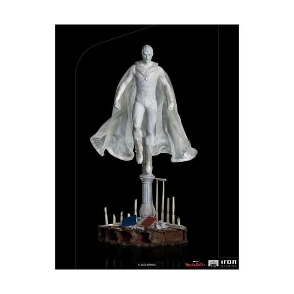 Statyett - IRON STUDIOS - WandaVision - 1/10 BDS Art Scale - Vit Vision - 33 cm - Plast-Resin