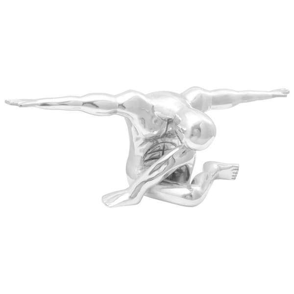 vidaXL Skulptur Silver Aluminium Stor Dekorativa Inläggningar