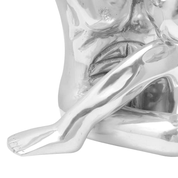 vidaXL Skulptur Silver Aluminium Stor Dekorativa Inläggningar