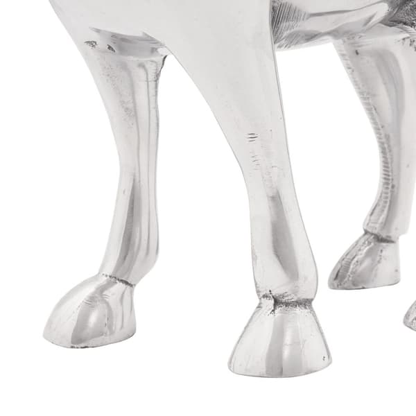 vidaXL Skulptur Silver Aluminium 20 x 17 x 23 cm Snygg Design