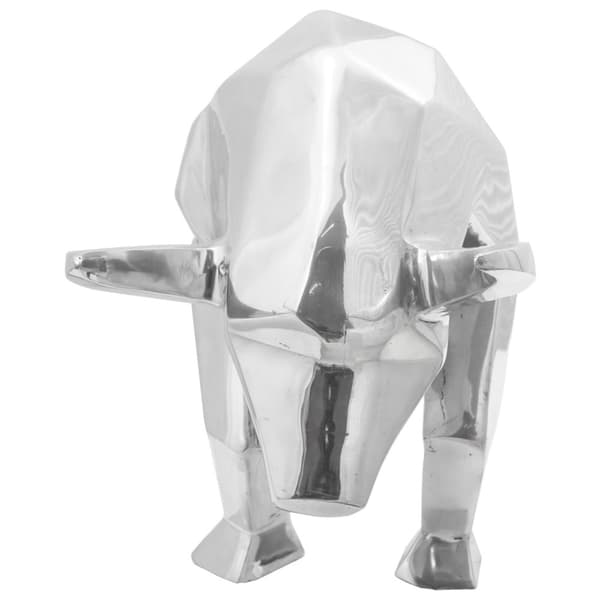 vidaXL Skulptur Sølv Aluminium 74 x 23 x 39 cm Fedt Design Skulptur
