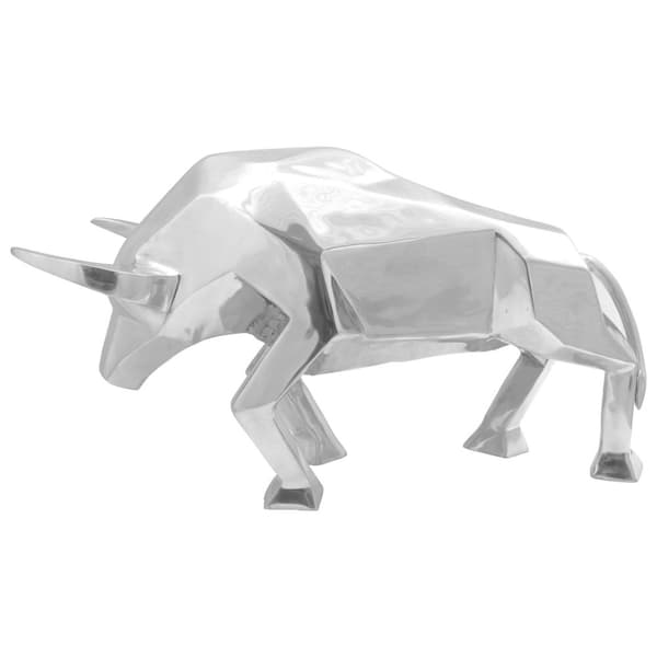 vidaXL Skulptur Sølv Aluminium 74 x 23 x 39 cm Fedt Design Skulptur