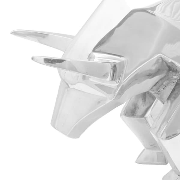 vidaXL Skulptur Sølv Aluminium 74 x 23 x 39 cm Fedt Design Skulptur