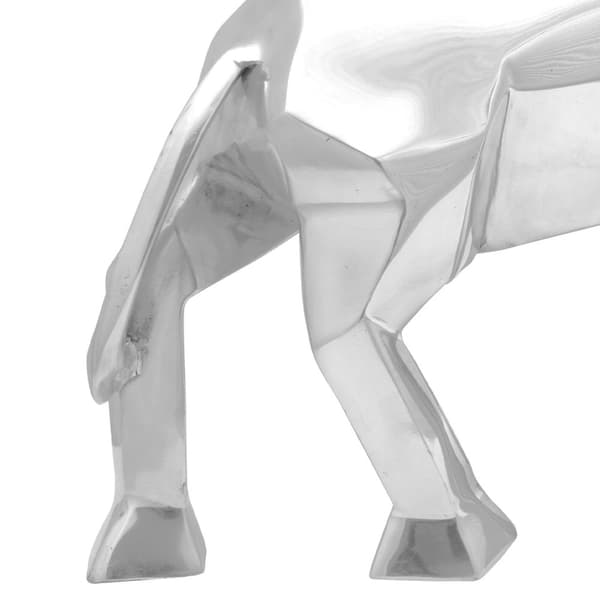 vidaXL Skulptur Sølv Aluminium 74 x 23 x 39 cm Fedt Design Skulptur