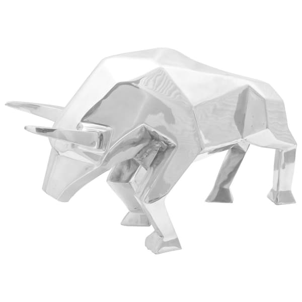 vidaXL Skulptur Sølv Aluminium 74 x 23 x 39 cm Fedt Design Skulptur