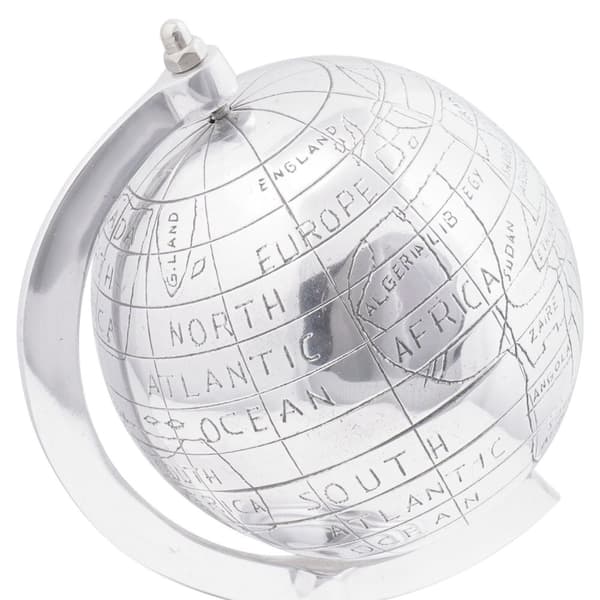 vidaXL Sølv Aluminium Lille Dekorative Indlæg Dekorativ Globe