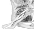 Miniatyrbilde 6 av 8: vidaXL Skulptur Sølv 63x20x22 cm Aluminium Thinking Man