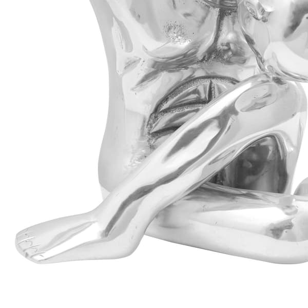 vidaXL Skulptur Sølv Aluminium Lille Dekorative Indlæg