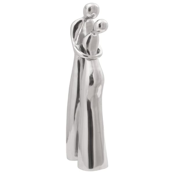 vidaXL Skulptur Sølv Aluminium 10 x 16 x 49 cm Fede Design Skulptur