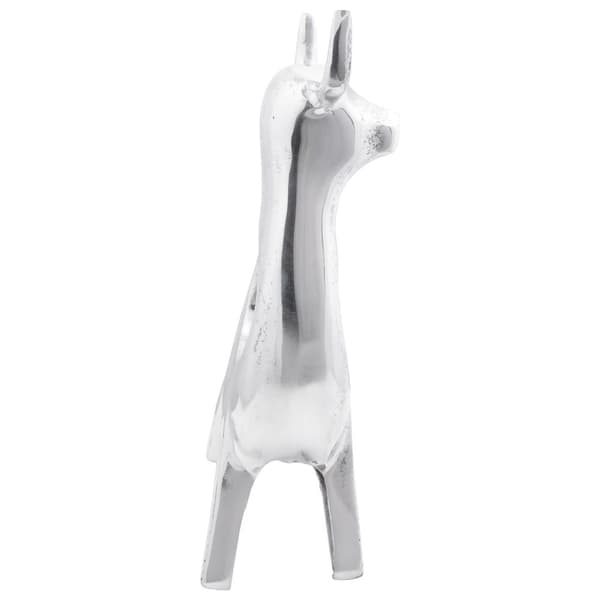 vidaXL OKSE Skulptur Sølv 22x9,5x34 cm Aluminium