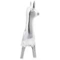 Miniatyrbilde 5 av 10: vidaXL OKSE Skulptur Sølv 22x9,5x34 cm Aluminium