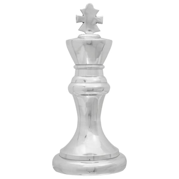 vidaXL Sølv Aluminium Medium Dekorative Indlæg Aluminium Skulptur