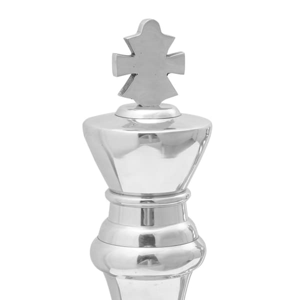 vidaXL Sølv Aluminium Medium Dekorative Indlæg Aluminium Skulptur