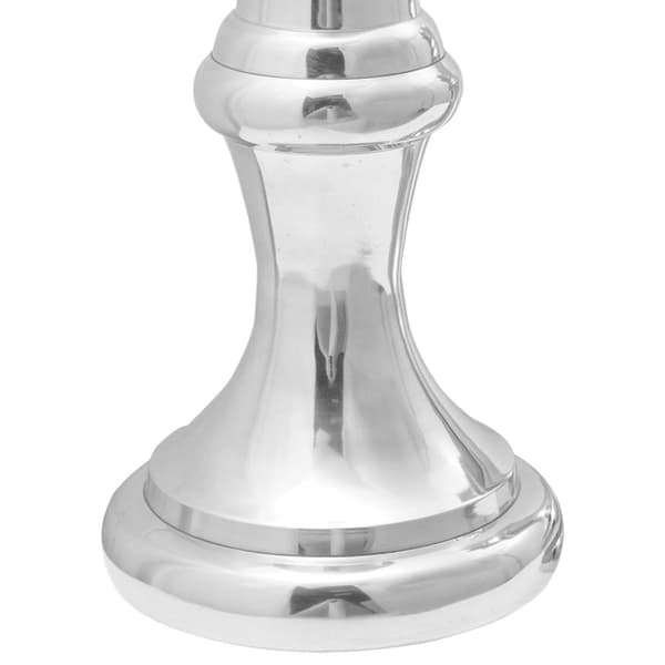 vidaXL Sølv Aluminium Medium Dekorative Indlæg Aluminium Skulptur
