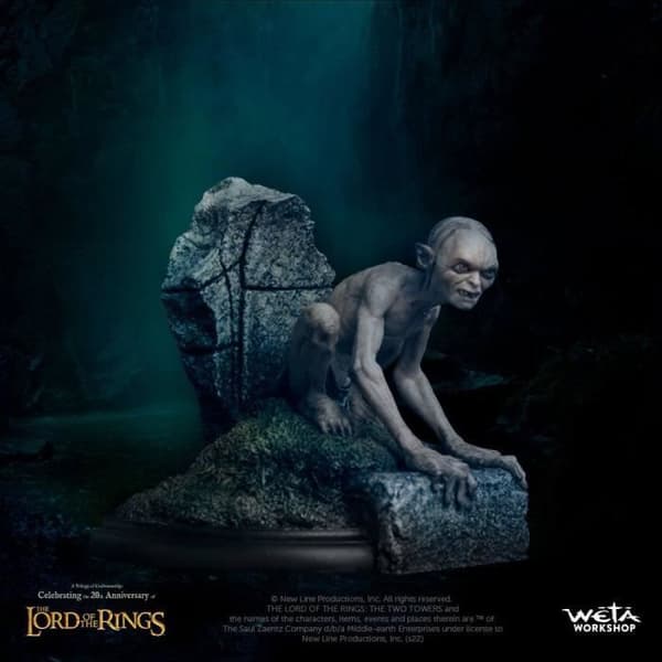 RINGENS HERRE-STATYTT GOLLUM, GUIDE TILL MORDOR 11 CM WETA W