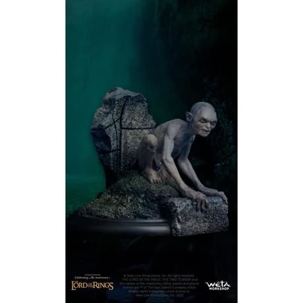 RINGENS HERRE-STATYTT GOLLUM, GUIDE TILL MORDOR 11 CM WETA W