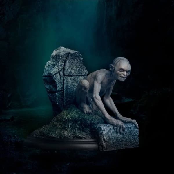 RINGENS HERRE-STATYTT GOLLUM, GUIDE TILL MORDOR 11 CM WETA W