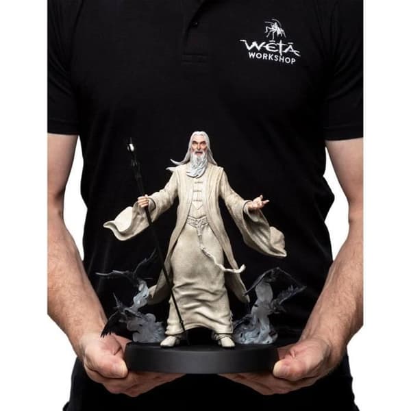 RINGENS HERRE FIGURER AV FANDOM PVC-STATYTT SARUMAN THE WH