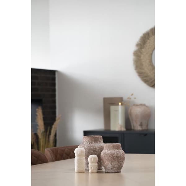 Dekoration, Cementdekoration, 6,5x6,5x15 cm, Beige