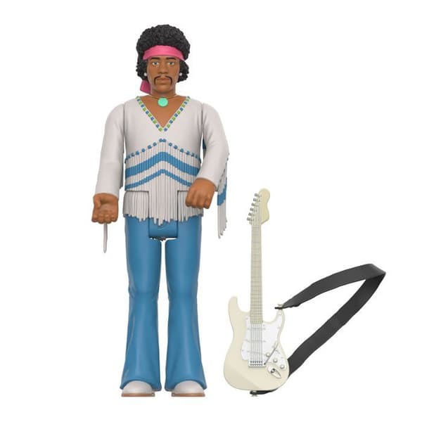 Staty - statuett Super 7 Figur Jimi Hendrix Festival - ReAction Figur