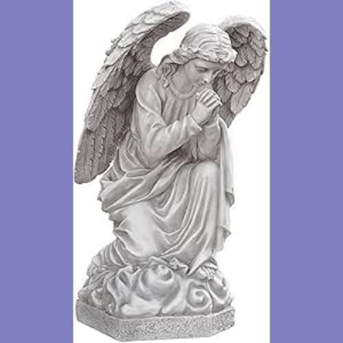 Design Toscano Staty av vit ängel 39,5 x 38 x 66 cm
