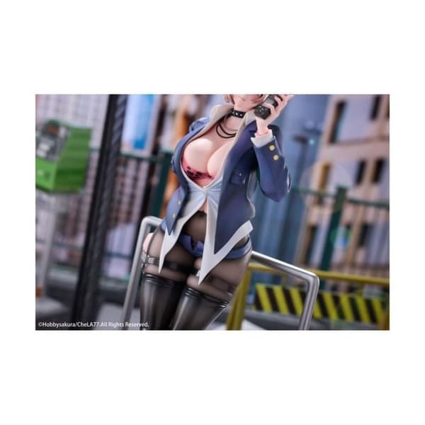 Hobby Sakura - Original illustration - Statuett 1/6 Fyndig poliskvinna illustration av CheLA77 27 cm