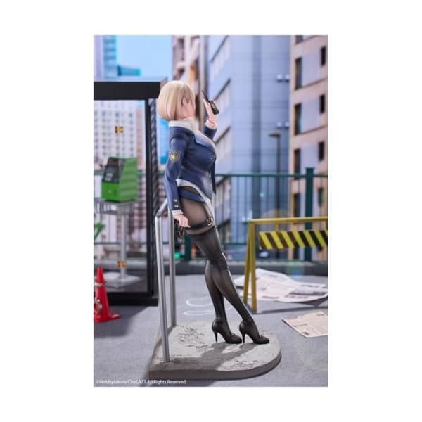Hobby Sakura - Original illustration - Statuett 1/6 Fyndig poliskvinna illustration av CheLA77 27 cm