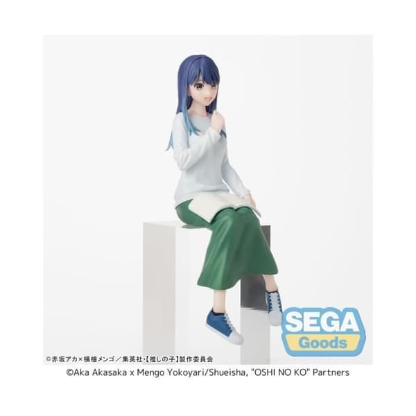 Sega - Oshi no Ko - Statuett PM Sittande Akane Kurokawa I Träning 14 cm