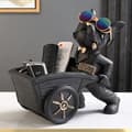 Miniatyrbillede 2 af 2: Fransk Bulldog Statue, Unik Borddekoration, Håndmalet Detalje,Sort