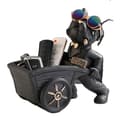 Miniatyrbillede 1 af 2: Fransk Bulldog Statue, Unik Borddekoration, Håndmalet Detalje,Sort