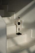 Miniatyrbillede 2 af 8: Penge Skallen på Stativ - Sort Hvid - M