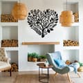 Miniatyrbillede 7 af 7: Metal vægdekoration Boho blomst hjerte | Masser af soveværelser og have | Smuk gave til hende