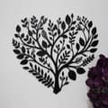 Miniatyrbillede 2 af 7: Metal vægdekoration Boho blomst hjerte | Masser af soveværelser og have | Smuk gave til hende