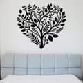 Miniatyrbillede 5 af 7: Metal vægdekoration Boho blomst hjerte | Masser af soveværelser og have | Smuk gave til hende