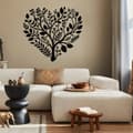 Miniatyrbillede 6 af 7: Metal vægdekoration Boho blomst hjerte | Masser af soveværelser og have | Smuk gave til hende