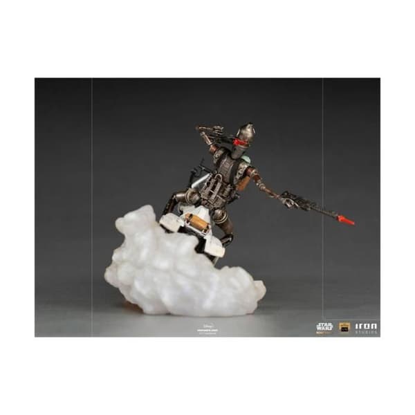 Statuett - IRON STUDIOS - Star Wars The Mandalorian - IG-11 & The Child - 20 cm - Plast/Reserine