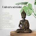 Miniatyrbild 5 av 5: Statuett - Thailändsk Buddha - H 21 cm