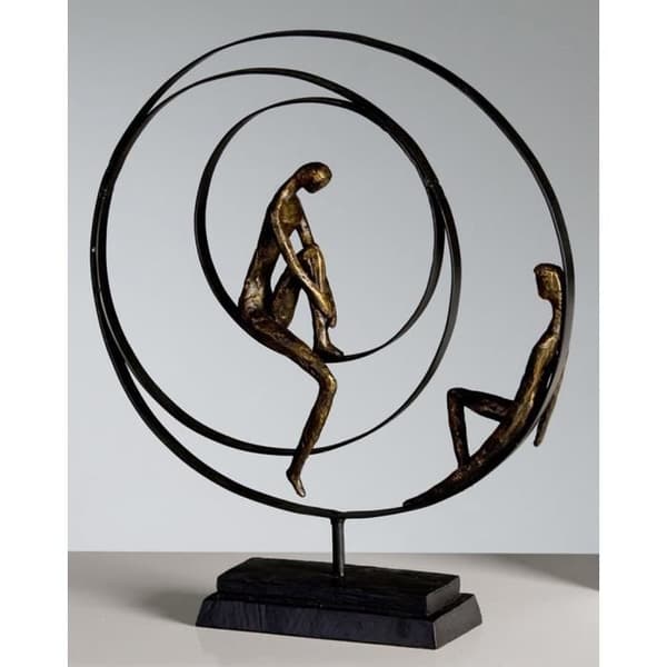 OUTLET CASABLANCA Skulptur « Patience », i Brons, 34 x 41 cm