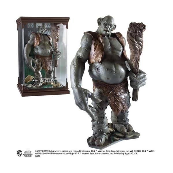 Statyett - NOBLE COLLECTION - Harry Potter - Magiska varelser - Troll - 13 cm - Plast/Resin