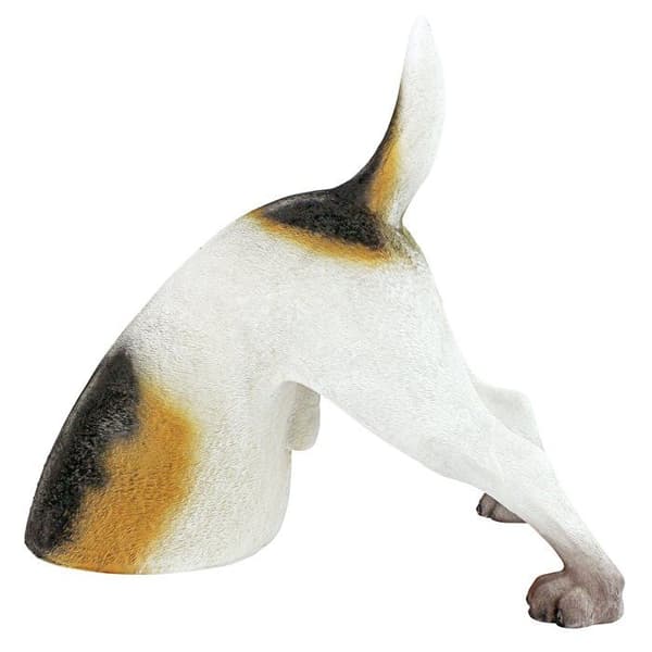 Staty - statyett - keramik Design Toscano - QL6522 - Terrence the terrier gräver Hundstaty för husdjur