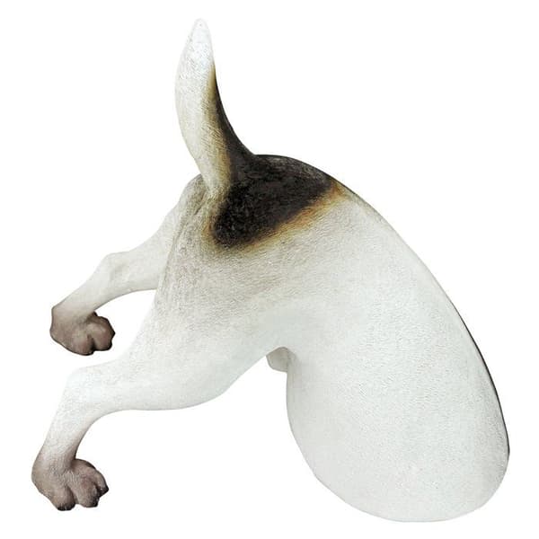 Staty - statyett - keramik Design Toscano - QL6522 - Terrence the terrier gräver Hundstaty för husdjur
