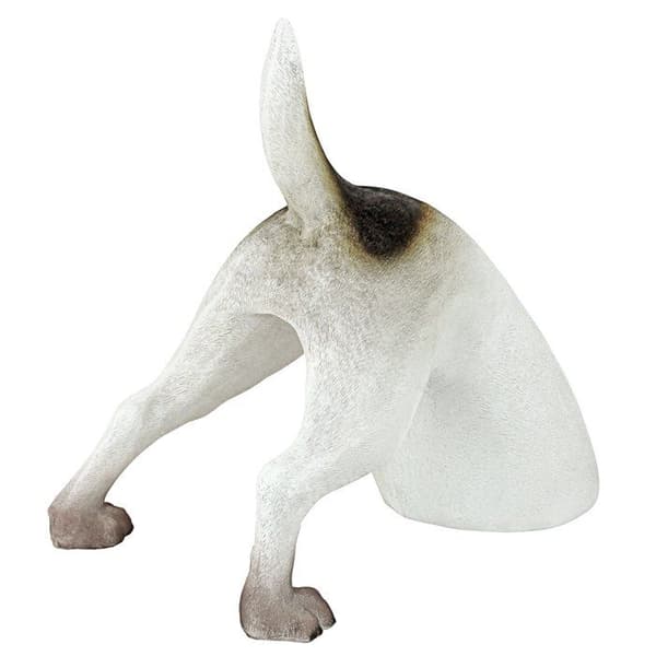 Staty - statyett - keramik Design Toscano - QL6522 - Terrence the terrier gräver Hundstaty för husdjur