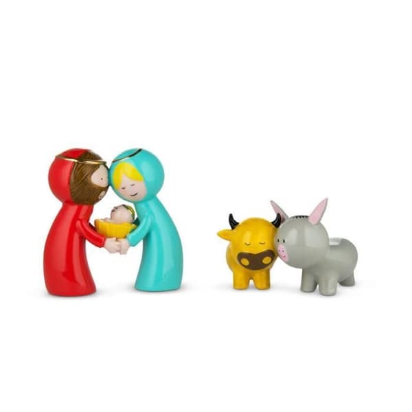SET MED 2 “HAPPY ETERNITY BABY” AGJ01S2 ALESSI PORSLINFIGURINER H10CM