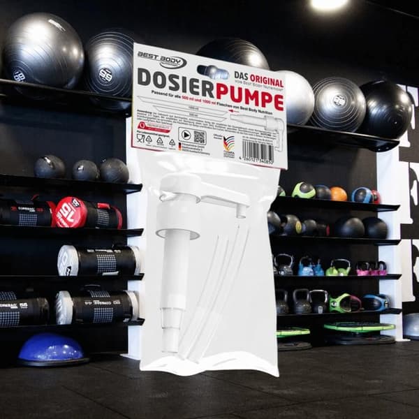 Dosering pump - Best Body Nutrition - 1000 ml - Slumpt modell - Vit färg - Unisex