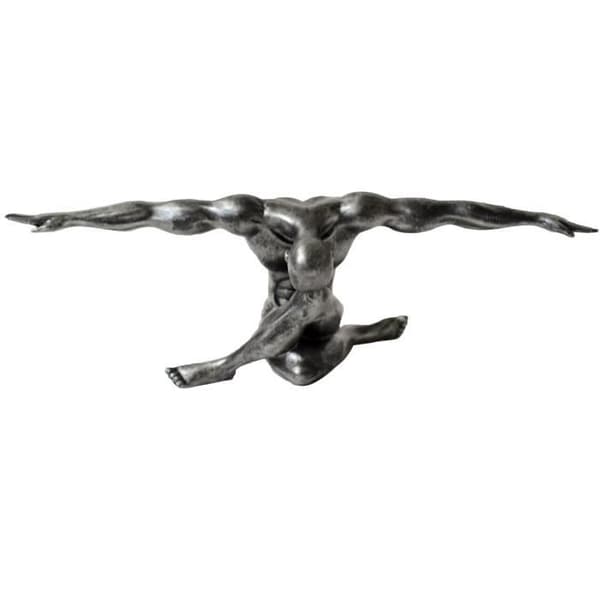 Casablanca Figur Cliffhanger antik silver 61 cm 59795