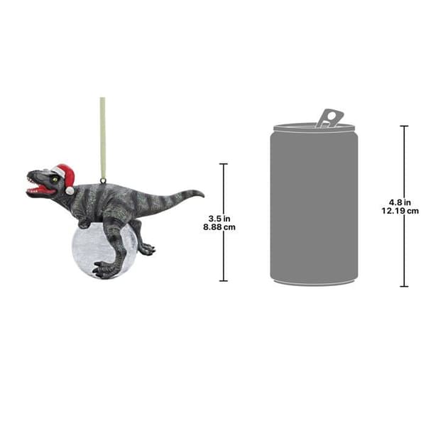Staty - statyett - keramik Design toscano - QS993320 - Toscano Dekoration Blitzer T-Rex Set med 3